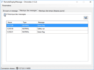 Logiciel RemoteDisplayMessage