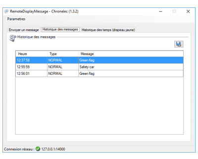 Logiciel RemoteDisplayMessage