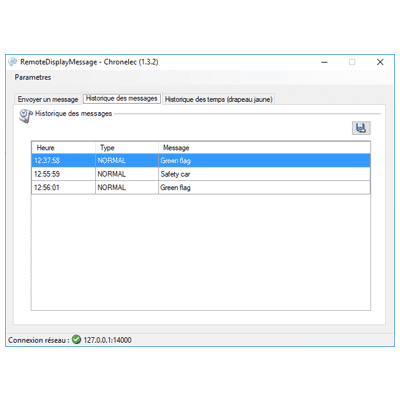 Logiciel RemoteDisplayMessage